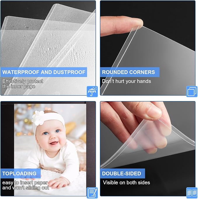 Sherr 5 Pcs 18 x 24 Inches Rigid Print Protectors Clear Hard Plastic Sheet Protectors Poster Sleeves for Protect Store and Display Photographs, Prints and Documents - Image 4