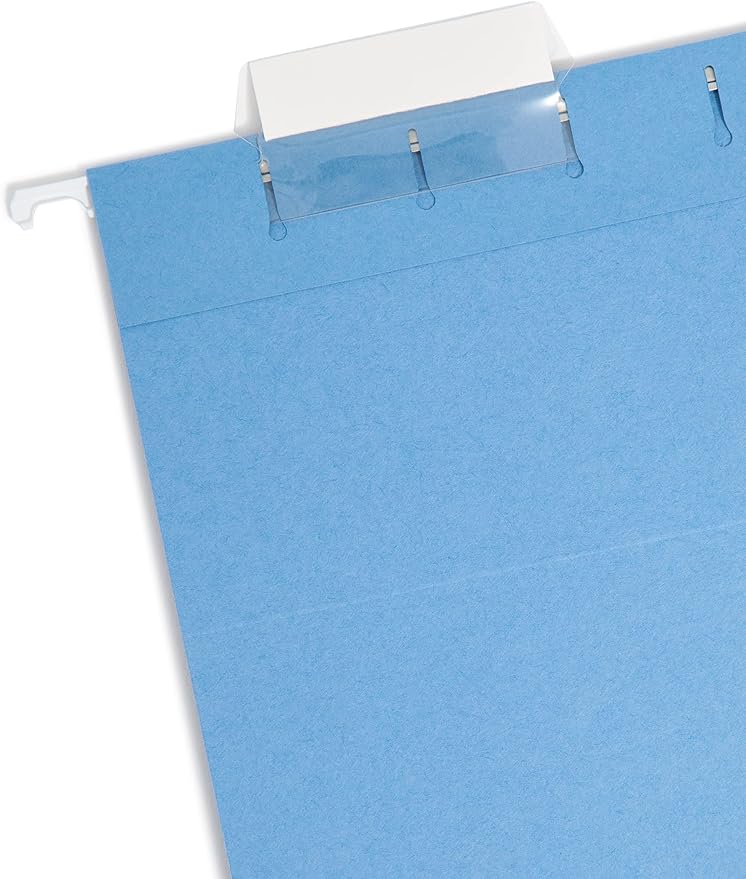 Smead Hanging File Folder with Tab, 1/5-Cut Adjustable Tab, Legal Size, Blue, 25 per Box (64160) - Image 2