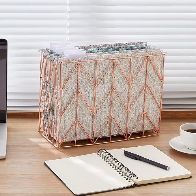 Y YOMA Letter Size - 6 Pack Extra Capacity Hanging File Folders with Pocket Accordion Decorative File Folder Cute Expandable Folder for Office Home with 1/5-Cut Adjustable Tabs, Printing Cloth Pattern - Image 9