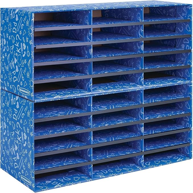 Bankers Box 30-Compartment Mail Sorter | Turn paper piles into organized workflows with durable compartments that keep mail, forms, and projects easy to find. - Image 4