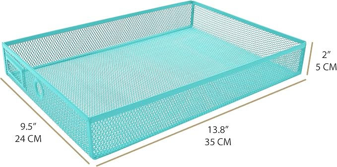 Exerz Paper Sorter 3 Drawer Wire Mesh A4 / Desk Multifunctional Desk Organiser/Multi-Layer Letter Tray - for Documents, Magazines, Notebooks and Letter | Desk Organiser Pull Out Trays Keep Files Letters Magazines Folders Notebooks Neatly Separated Easy... - Image 3