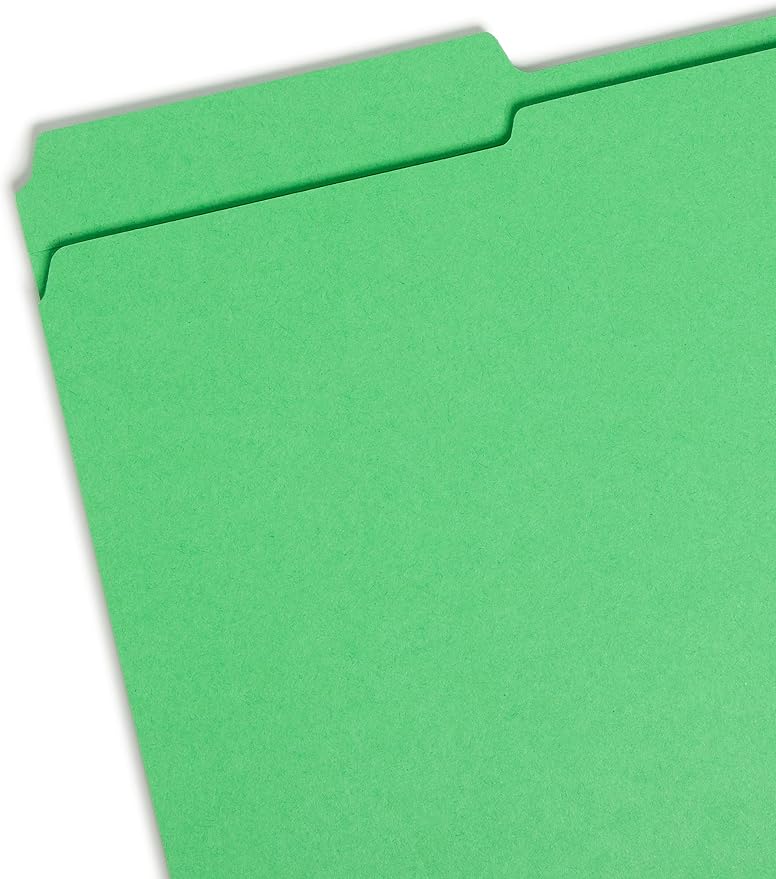 Smead File Folder, Reinforced 1/3-Cut Tab, Legal Size, Green, 100 per Box (17134) - Image 2