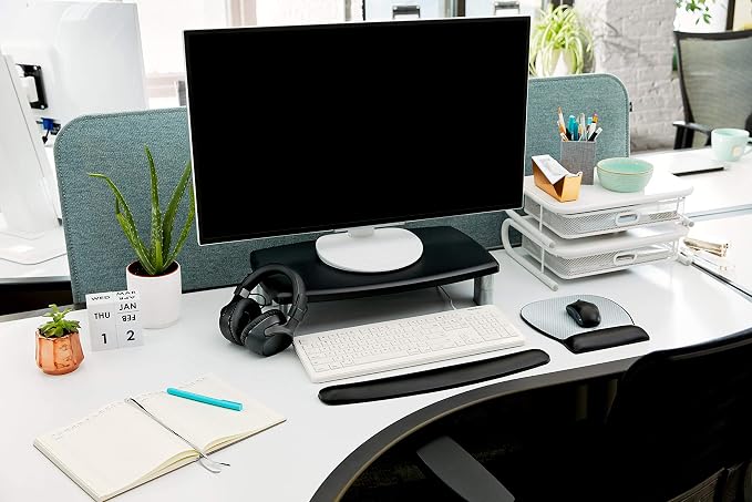 3M Extra Wide Adjustable Computer Monitor Stand, 20 in x 12 in | Height Adjustable Monitor Riser For Desk, Office, Home With Underneath Storage Space, No Skid - Image 11