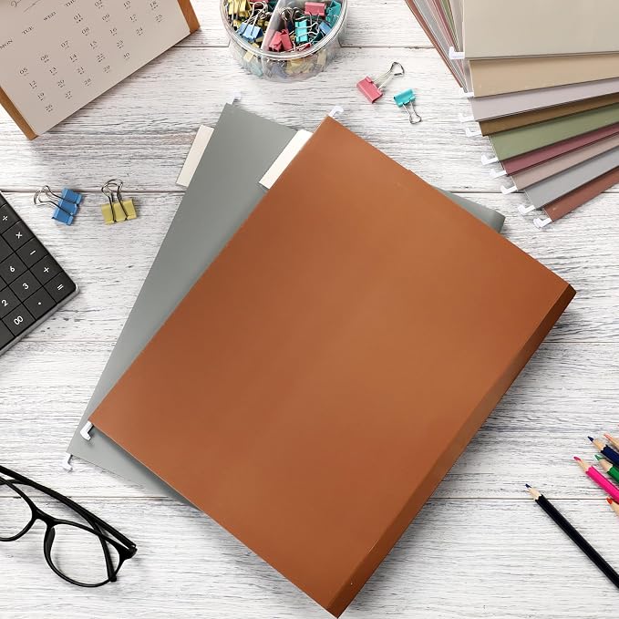 Yaomiao 24 Pack Hanging File Folders, 3 Pleats,Pastel Color | Letter Size File Cabinet Folders, with 1/5-cut Adjustable Tabs, Expandable Document Cabinet, Home Desk Office Organization - Image 5
