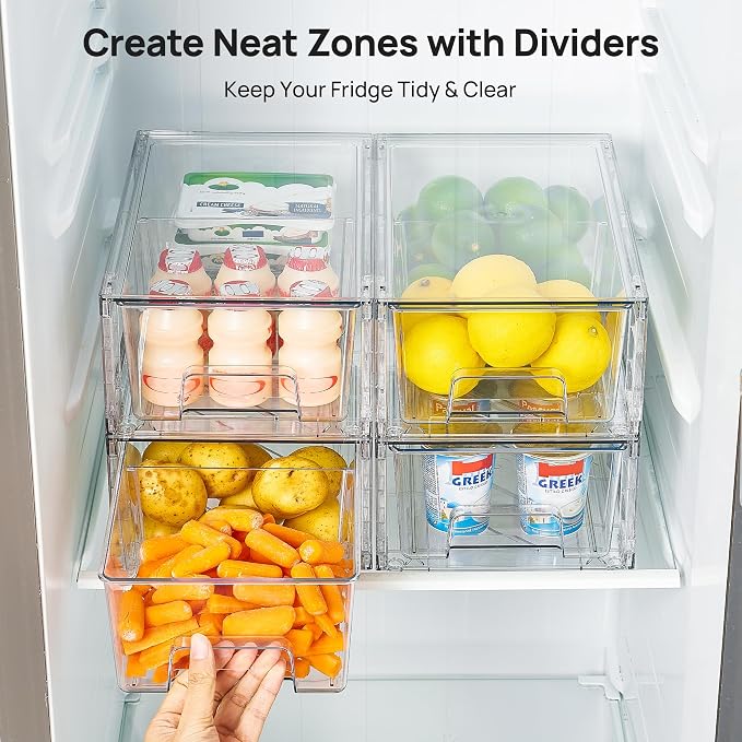Vtopmart Clear Stackable Storage Drawers - Image 5
