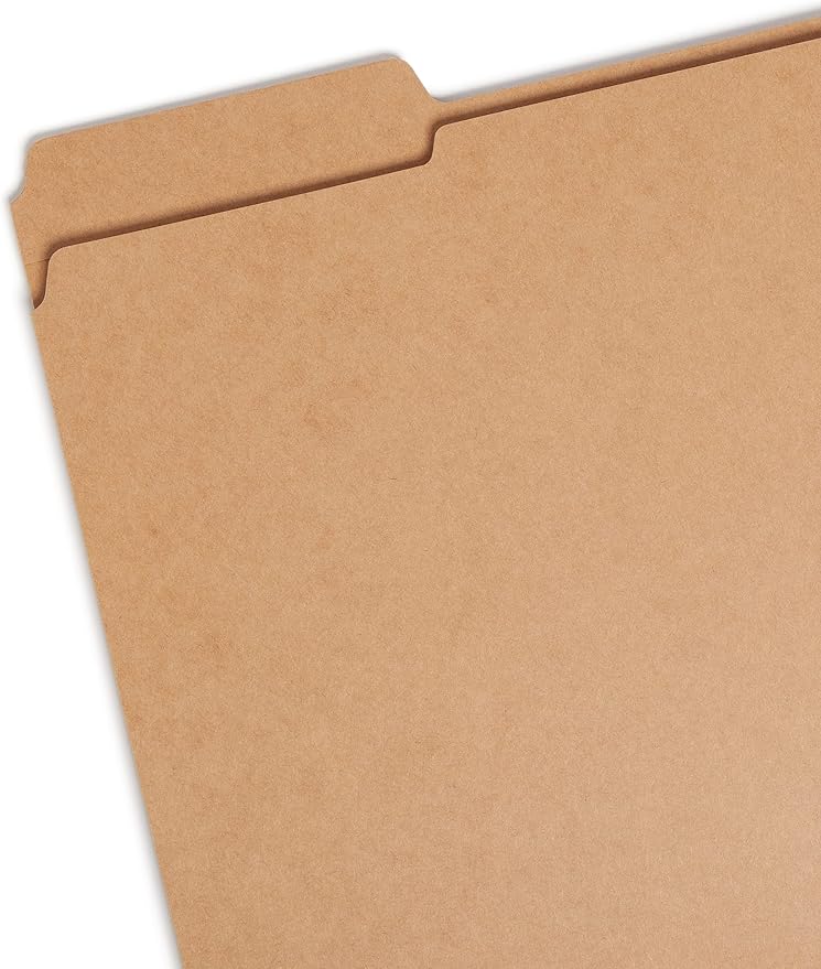 Smead File Folders with Reinforced Tabs, Letter Size, 100 per Box + Smead Interior File Folders, Letter Size, Black, 100 per Box - Image 3