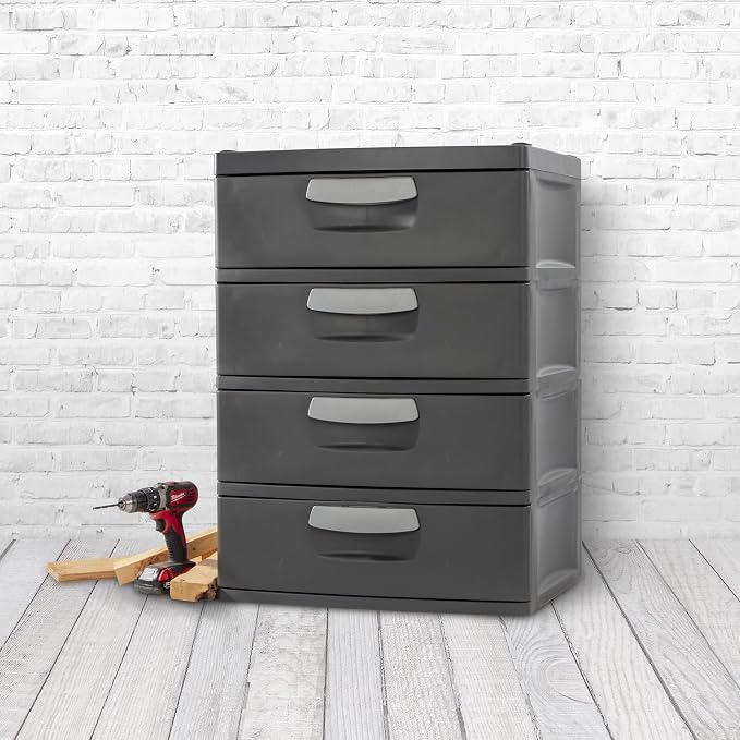4 Drawer Unit Plastic (Color : Flat Gray) - Image 5