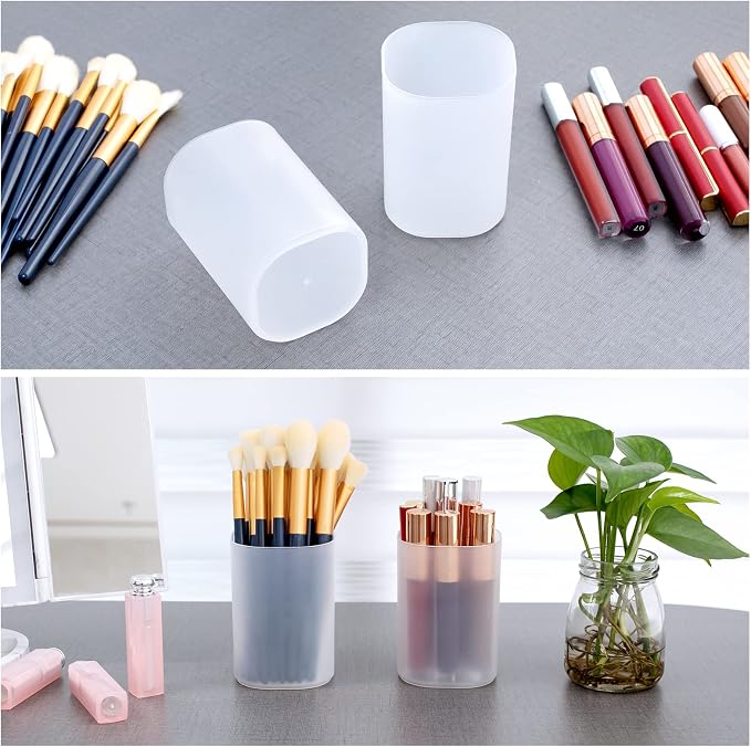 Makeup Organizer Case Set: Stackable Clear Vanity Storage - Multi-size Holder for Makeup, Jewelry, Toiletries - Image 7