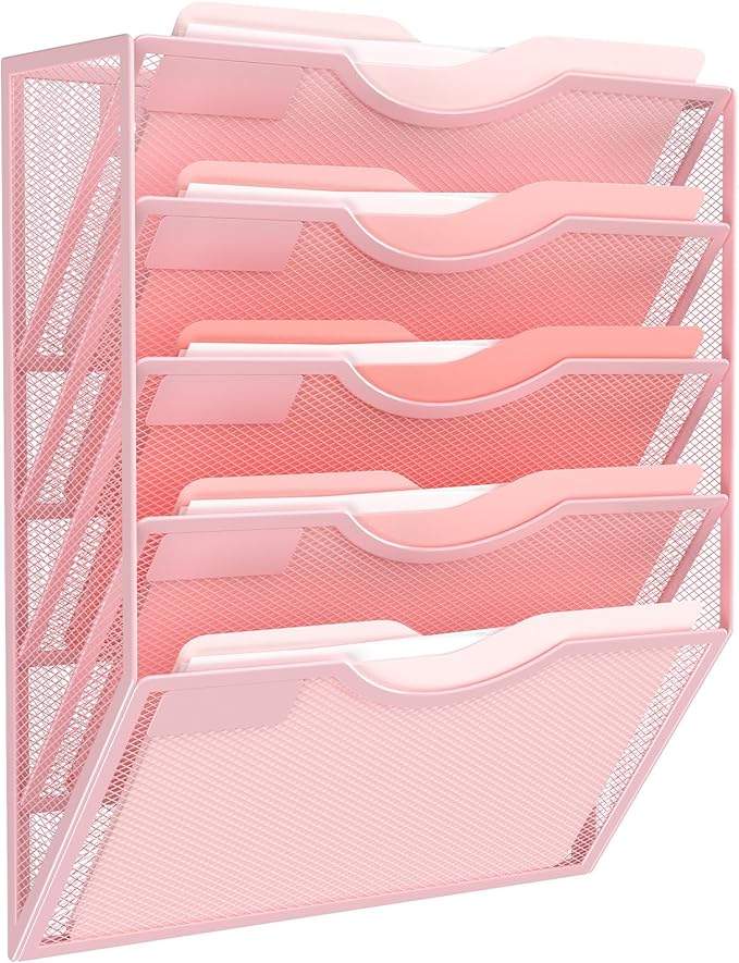 Kuntine.B Wall File Organizer Office Hanging Magazine Holder Wall File Organizer for Office Home by KuntineB