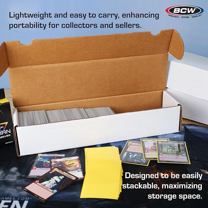 BCW 800ct Trading Card Storage Boxes - 20 Pack | Organizer for Sports Cards, MTG, Pokemon, and Card Games | Assemby Required - Image 5