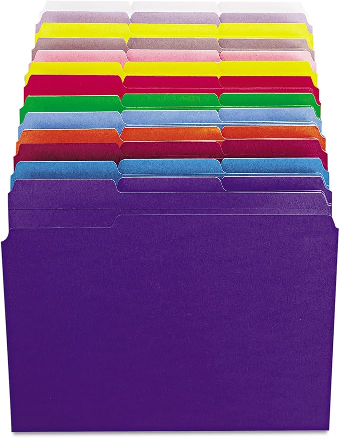 Smead File Folder, Reinforced 1/3-Cut Tab, Letter Size, Yellow, 100 per Box (12934) - Image 4