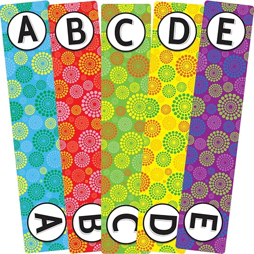Really Good Stuff Classroom Library Alphabet Book Dividers | 26 Assorted Color Dividers, Teacher Supplies for Classroom Book Organization and Bookshelf Markers - Image 4