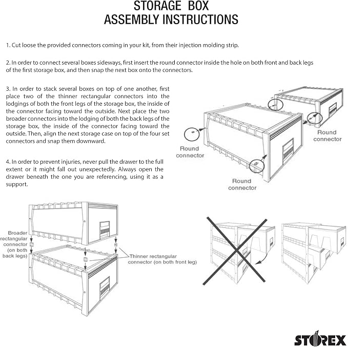 Storex, STX61106U01C, Archive Files Storage Box, 1 / Each, Black,Gray - Image 8