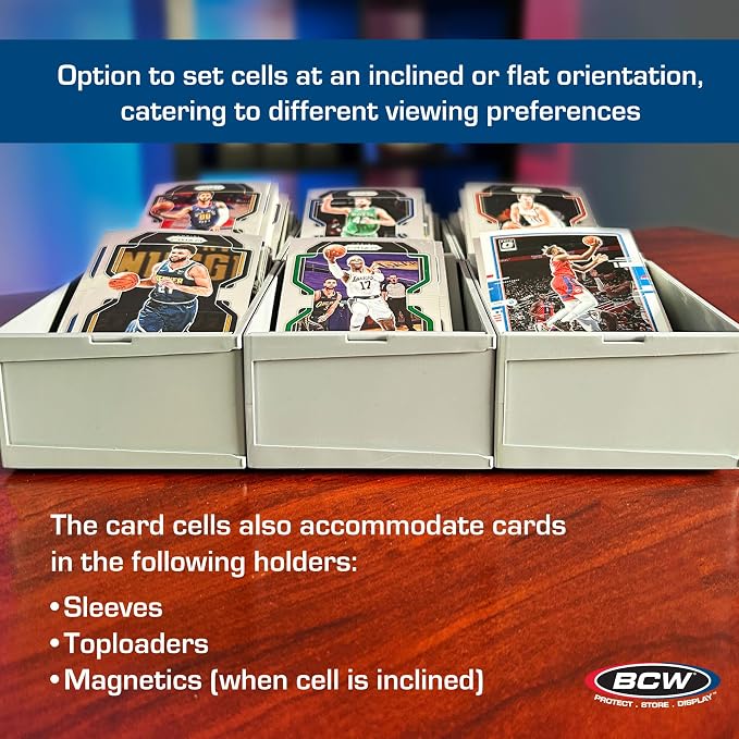 BCW Modular Card Sorting Tray - 2ct | Customizable Display and Storage Grid TCG Sorting Tray | Ideal for Sports Cards, Magic the Gathering, Pokémon, and More - Image 5