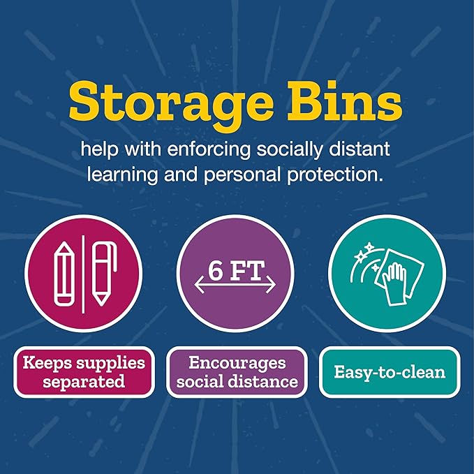 Really Good Stuff Stacking Bins, 14" x 10" x 5.75"-12-Pack, Black | Stackable Storage Plastic Bins for Classroom Organization, Home Storage, Office & Hospital Supplies - Image 4