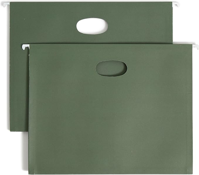 Smead Hanging File Pocket with Full-Height Gusset, 3-1/2" Expansion, Letter Size, Standard Green, 10 per Box (64220) - Image 2
