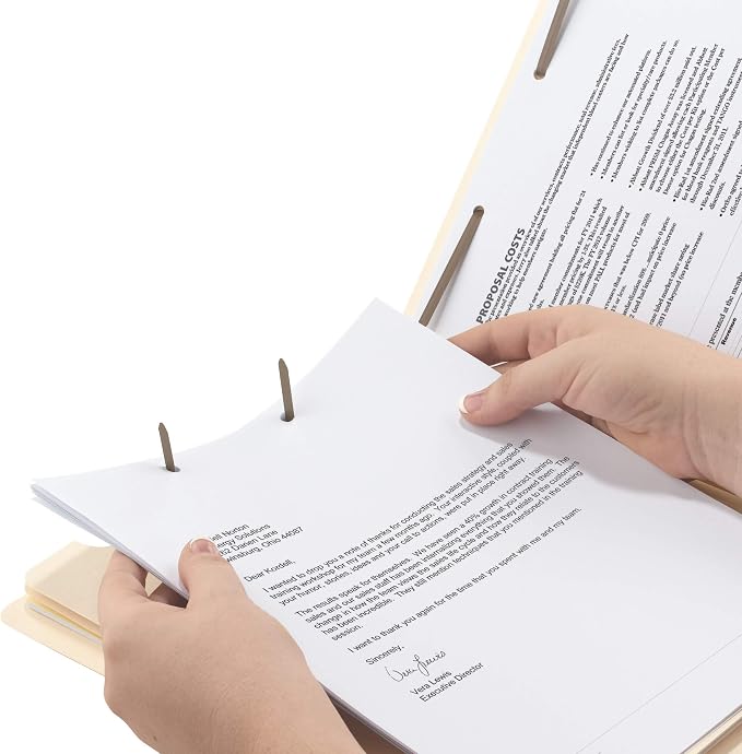 Smead End Tab Classification File Folder, 2 Dividers, 2" Expansion, Letter Size, Manila, 10 per Box (26835) (Pack of 5) - Image 4