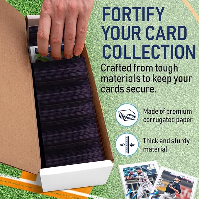 Premium Trading Card Box Storage For Sports, Baseball, Football, Basketball, MTG & TCG Collector | Baseball Card Storage Boxes & Organizer For Magic Sorter Bulk. Sports Holder For Collection. - Image 5