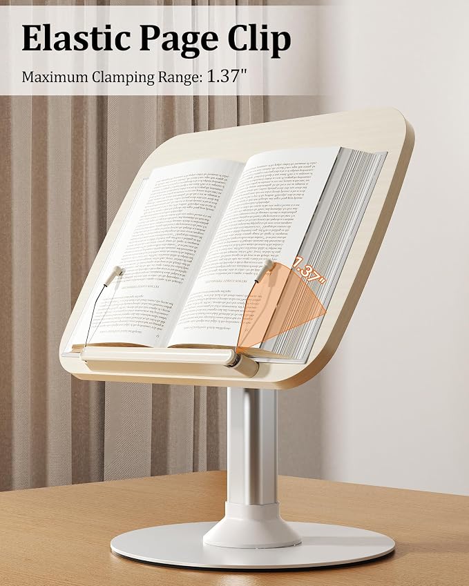 2-in-1 Kids Reading Stand for Books and Tablets, Adjustable Book Holder | Reading Stand for Kid Books,Kid-Friendly Ergonomic Book Holder for Toddlers,Laptop Riser Stand for Homeschool Floor Couch Bed - Image 7