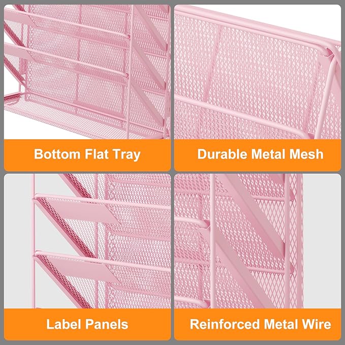 Kuntine.B Wall File Organizer Office Hanging Magazine Holder Wall File Organizer for Office Home - Image 5