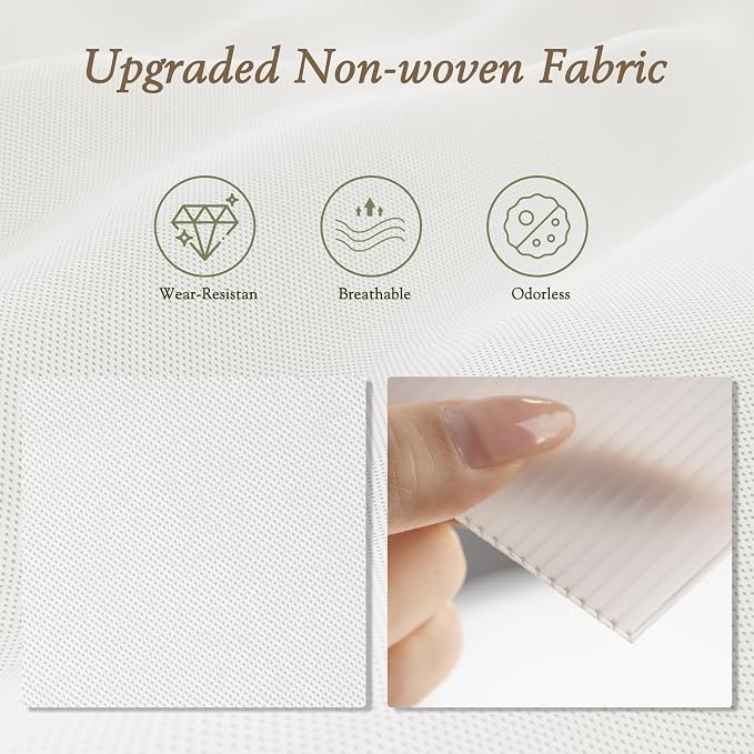 Drawer Organizers 18-Piece Set, Dresser Organizer for Baby Clothes, Foldable Closet Storage & Drawer Dividers for Underwear, Socks, Nursery, White - Image 3