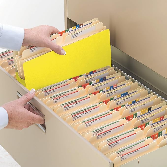 Smead Pocket, Letter, Straight, 5.75-Inch Expansion, Yellow, 10 per Box (73243) - Image 4