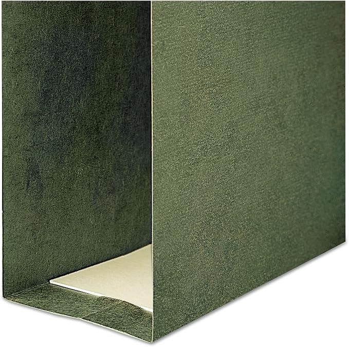 Smead Hanging File Folder with Tab, 1/3-Cut Adjustable Tab, Legal Size, Standard Green, 25 per Box (3-Inch Expansion, Legal) - Image 5