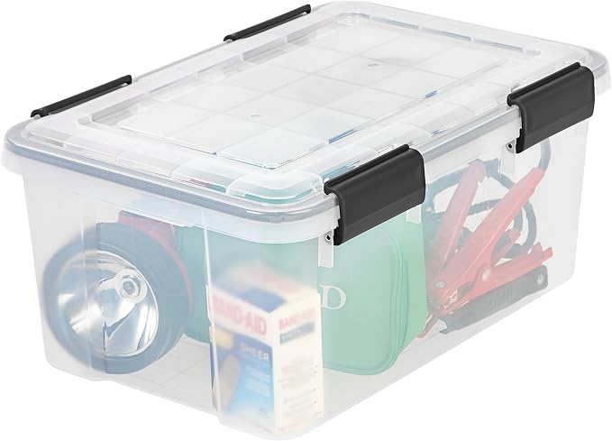 IRIS USA 19 Quart WeatherPro Storage Box, Clear - Image 7
