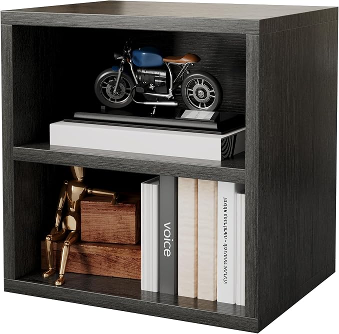 FUSUNBAO Magic DIY Cube Storage Organizer Stackable Cubes for Home Books Clothes Toy-Modular Cubby Storage System-Office Cubical-Bookcase Closet (French Oak,1 Layer Cube) by FUSUNBAO