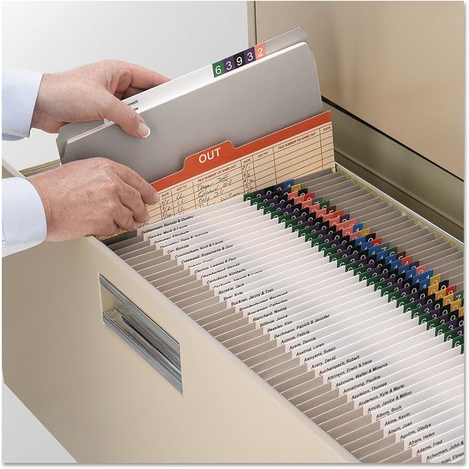 Smead File Folder, Reinforced Straight-Cut Tab, Letter Size, Gray, 100 per Box (12310) - Image 2