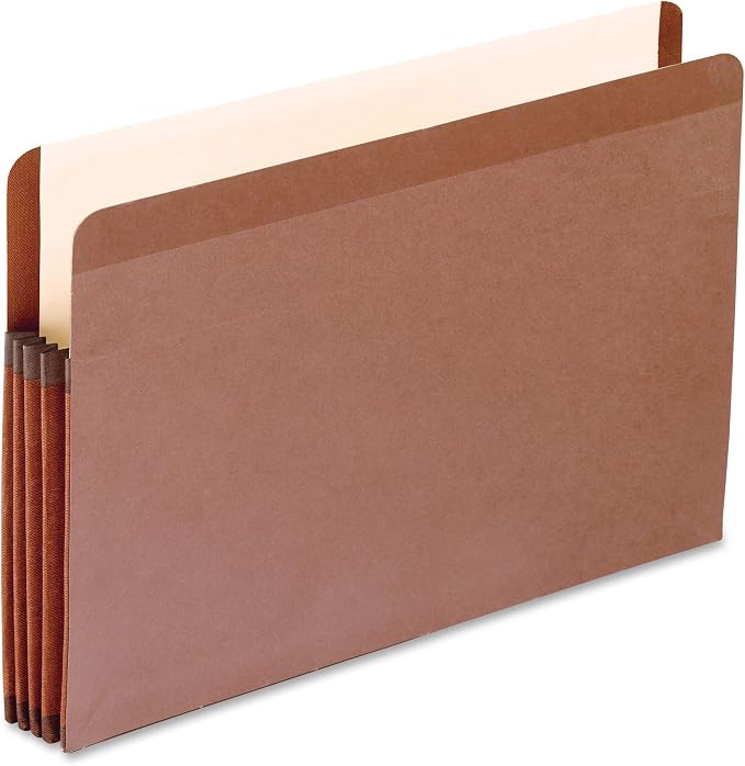 Pendaflex 85363 Premium Reinforced Expanding File Pockets, Straight Cut, 1 Pocket, Legal, Brown (Box of 10) by TOPSProducts