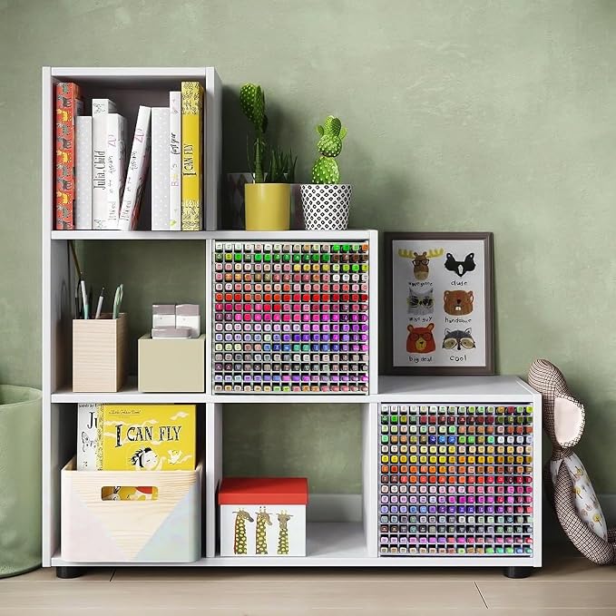 Marker Organizer,240 Slots Marker Storage Organizer with Divider | Marker Holder,Adjustable Marker Rack for Pens,Colored Pencils,Art Brushes,Home Office Art Room and Classroom Desk Organizer - Image 5