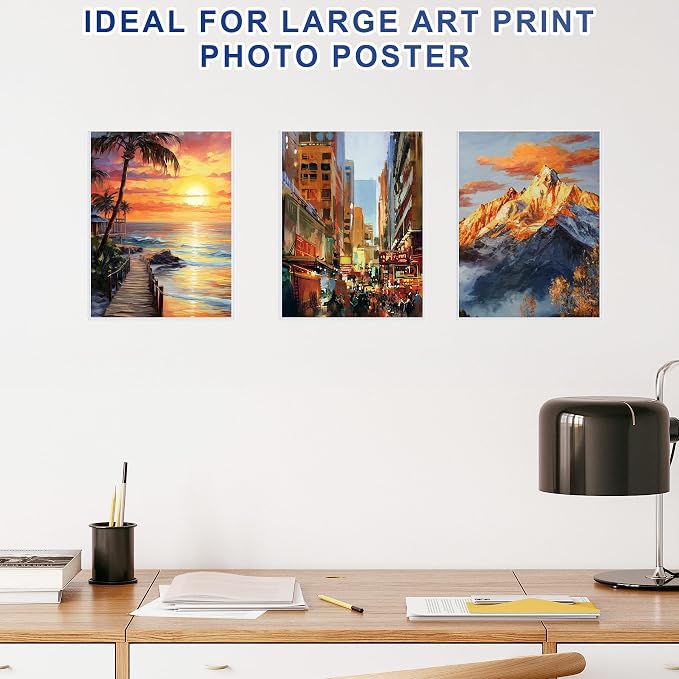 AKONEGE 10PCS 9" x 12" Rigid Print Protectors Clear Plastic Sheet Protectors, Heavy Duty Top Loading Document Holder, Menu Cover, Photo Poster Sleeves Hard Plastic Sleeves for Paper Art Prints - Image 6
