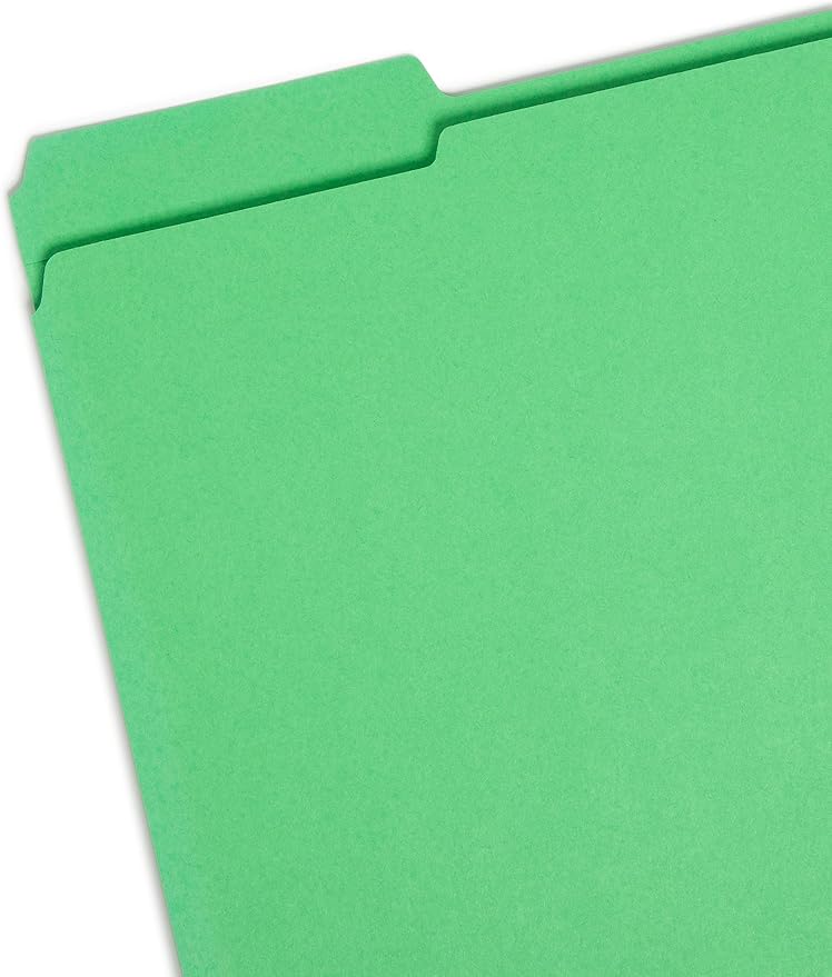 Smead File Folder, Reinforced 1/3-Cut Tab, Letter Size, Assorted Colors, 12 per Pack (11641) - Image 2