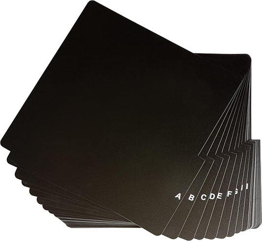 Crosley AC1046A-BK A-Z Vinyl Dividers, Black by Crosley