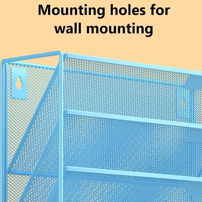Kuntine.B Wall File Organizer Office Hanging Magazine Holder Wall File Organizer for Office Home - Image 4