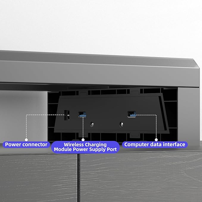 Computer monitor stand (Wireless Charging, Two-layer 700mm) - Image 3