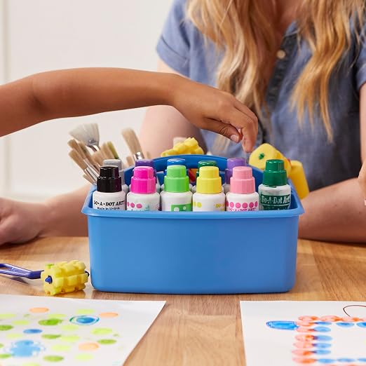 ECR4Kids 3-Compartment Small Plastic Caddy, Multipurpose Organization, Contemporary, 6-Pack - Image 9