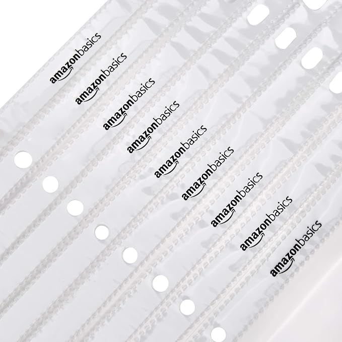 Amazon Basics Sheet Protectors for 3 Ring Binder, Lightweight, Acid-Free, Clear Plastic Sleeves, Letter Size, 8.5 x 11 Inch, 100-Pack - Image 5
