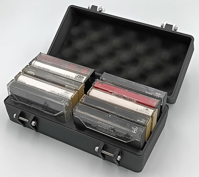 Rugged Protective Carrying Case for Music Audio Cassettes - Holds 10 Tapes by Unknown
