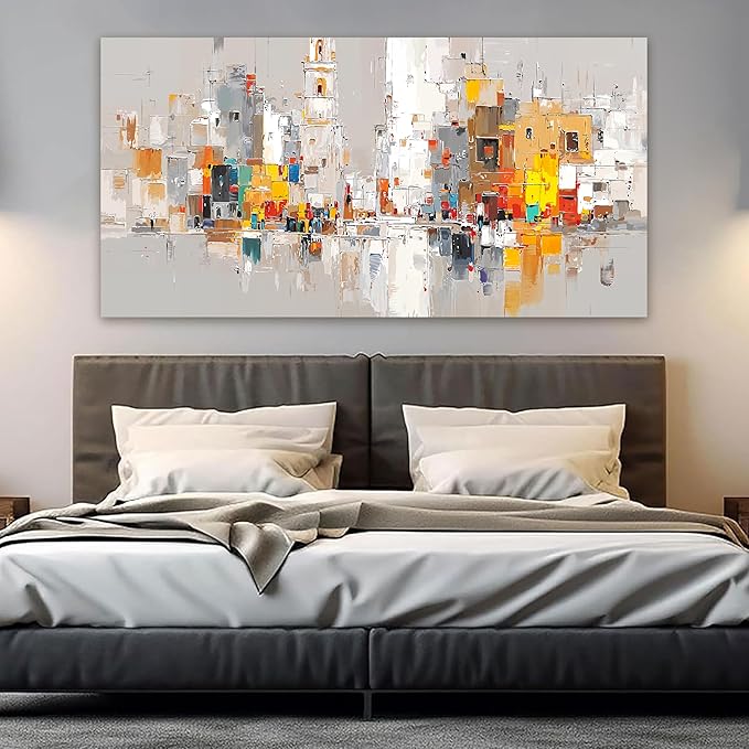 Abstract Canvas Wall Art Decor Modern Wall Art for Living Room Large Colorful Wall Art Prints Artwork for Walls Abstract Art Pictures Abstract Canvas Art Wall Decor Bedroom Office Decorations 24"X48"