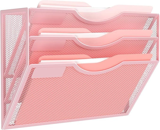 Kuntine.B Wall File Organizer Office Hanging Magazine Holder Wall File Organizer for Office Home by KuntineB