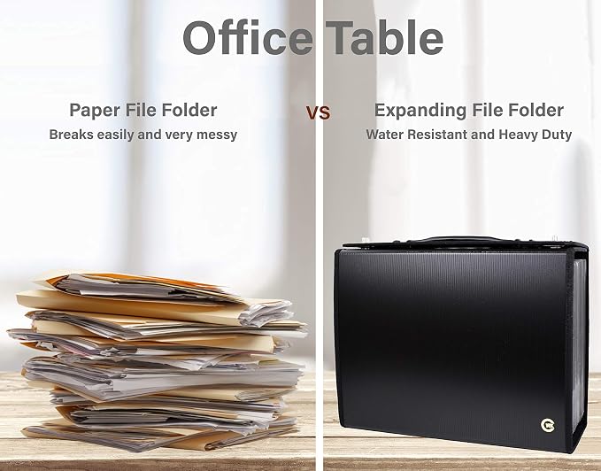 CNK Accordion File Folders with 24 Pockets Organizer for Document Paper Storage Folder Documents Expanding Binder Folio Pocket Receipt Filing Expandable Files Dividers Labels Letter Durable Handle - Image 7