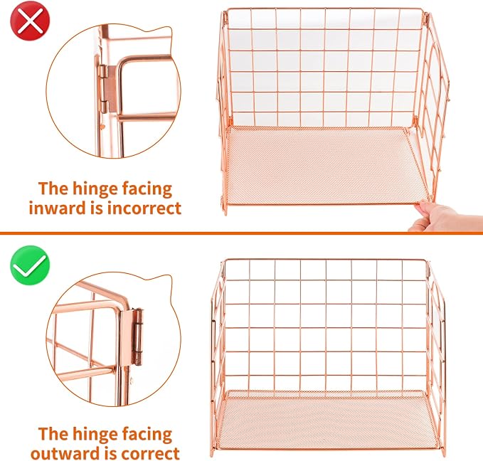 Lavatino 4-Tier Desk Paper Letter Tray Organizer for Desk Accessories & Workspace Organizers with Drawer and 2 Pen Holder for Home, School, Office Supplies Storage (Rose Gold) - Image 4