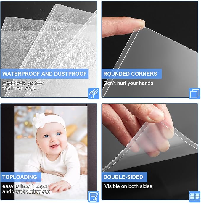 Sherr 50 Pcs 18 x 24 Inches Rigid Print Protectors Clear Hard Plastic Sheet Protectors Poster Sleeves for Protect Store and Display Photographs, Prints and Documents - Image 4