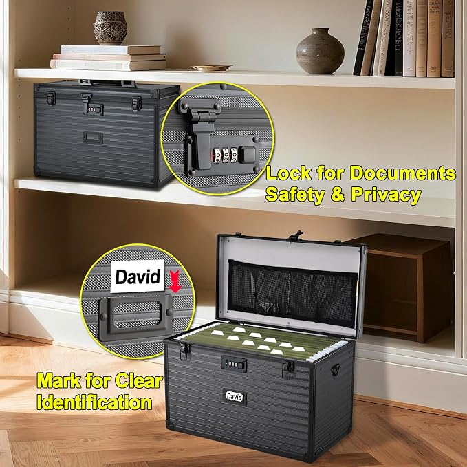 Hanging File Box for Legal | All-in-one set, 20 Folders - Image 4