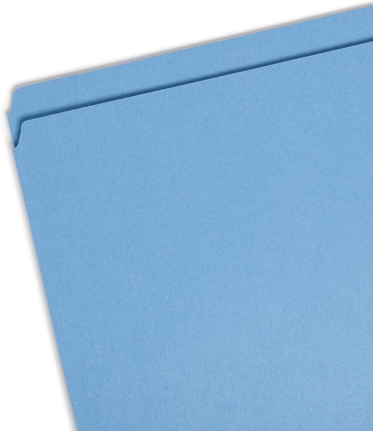 Smead File Folder, Reinforced Straight-Cut Tab, Legal Size, Blue, 100 per Box (17010) - Image 2