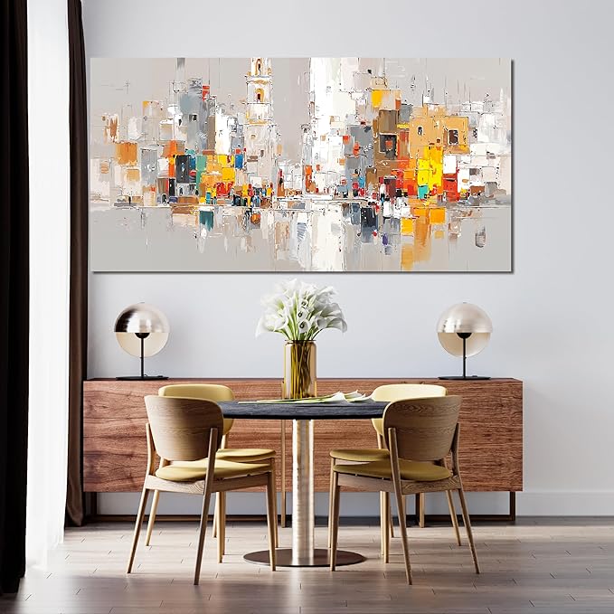 Abstract Canvas Wall Art Decor Modern Wall Art for Living Room Large Colorful Wall Art Prints Artwork for Walls Abstract Art Pictures Abstract Canvas Art Wall Decor Bedroom Office Decorations 24"X48"