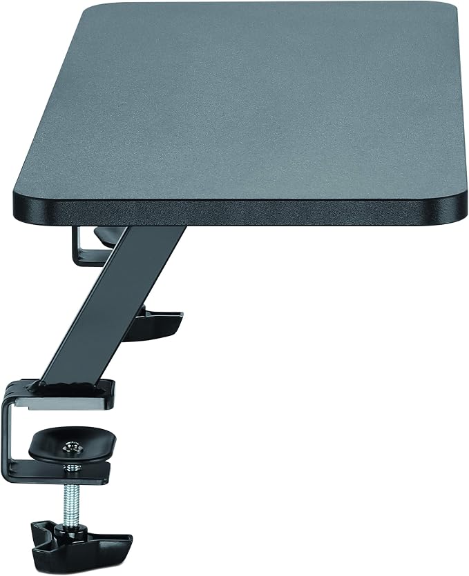 StarTech.com Monitor Riser Stand - Clamp-on Monitor Shelf for Desk - Extra Wide 25.6" (65 cm) for up to 34" Monitors - Black (MNRISERCLMP) - Image 4