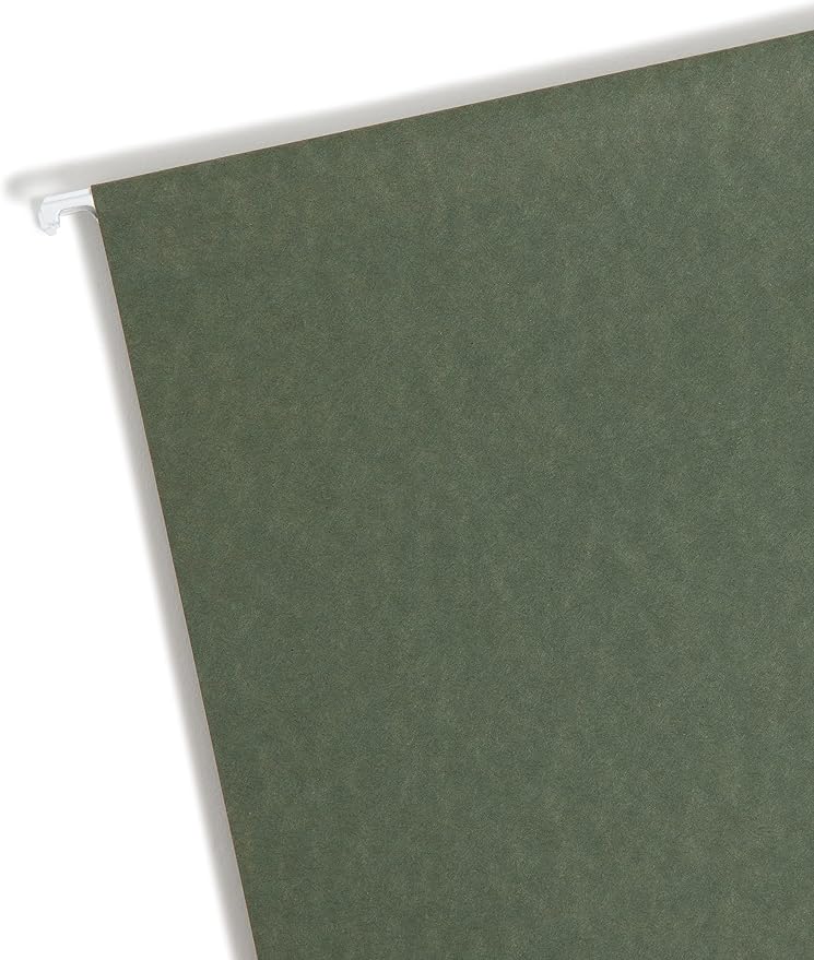 Smead Supplies Extra Capacity Hanging File Folders, 25 Reinforced Hang Folders, Heavy Duty 3 Inch Expansion, Designed for Bulky Files and Charts, Letter Size, Standard Green, 25 Pack (64279) - Image 5
